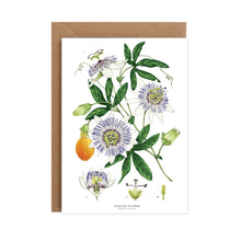 Load image into Gallery viewer, Botanical &#39;Passion Flower - White&#39; Species Card