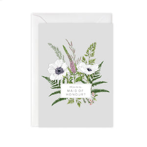 Wild Meadow 'Maid of Honour' Card