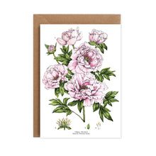 Load image into Gallery viewer, Botanical &#39;Tree Peony&#39; Species Card