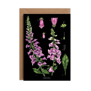 Botanical 'Foxglove' Species Card