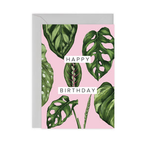 Houseplants 'Happy Birthday' Card