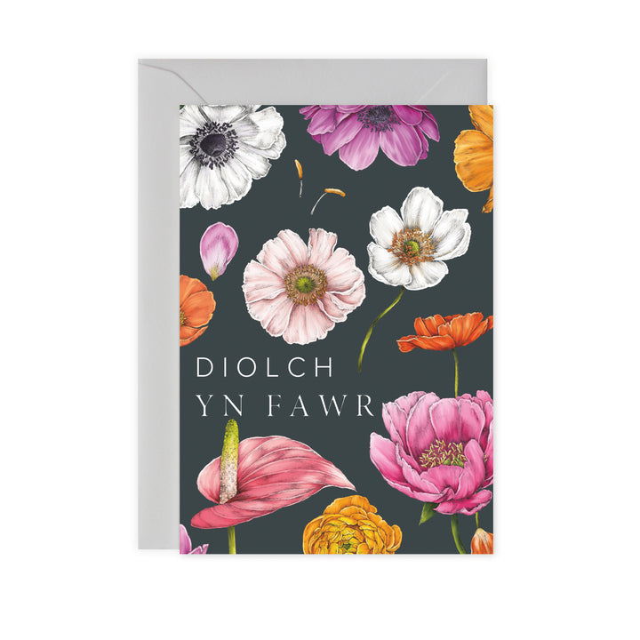 Floral Brights - Carden 'Diolch yn Fawr'