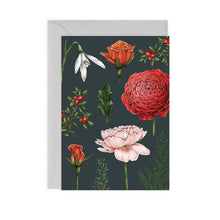 Load image into Gallery viewer, Berry Roses - Navy Christmas Card