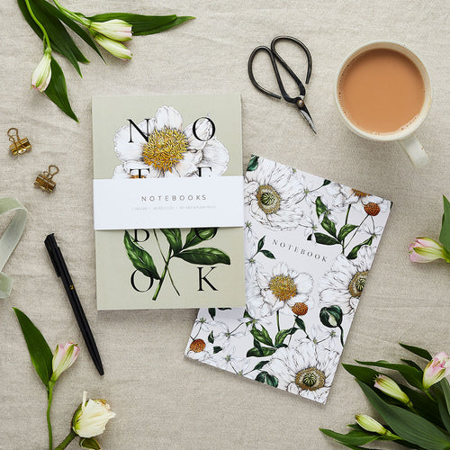 'Spring Blossom' Collection - A5 Set of 2 Notebooks