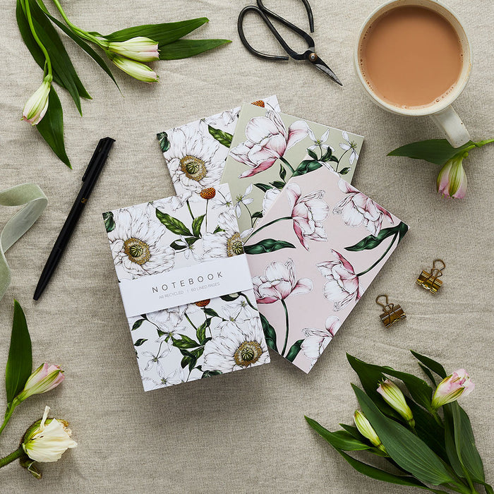 'Spring Blossom' Collection - A6 Set of 3 Notebooks