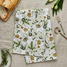 Load image into Gallery viewer, Tea Towel - Spring Blossom - Green