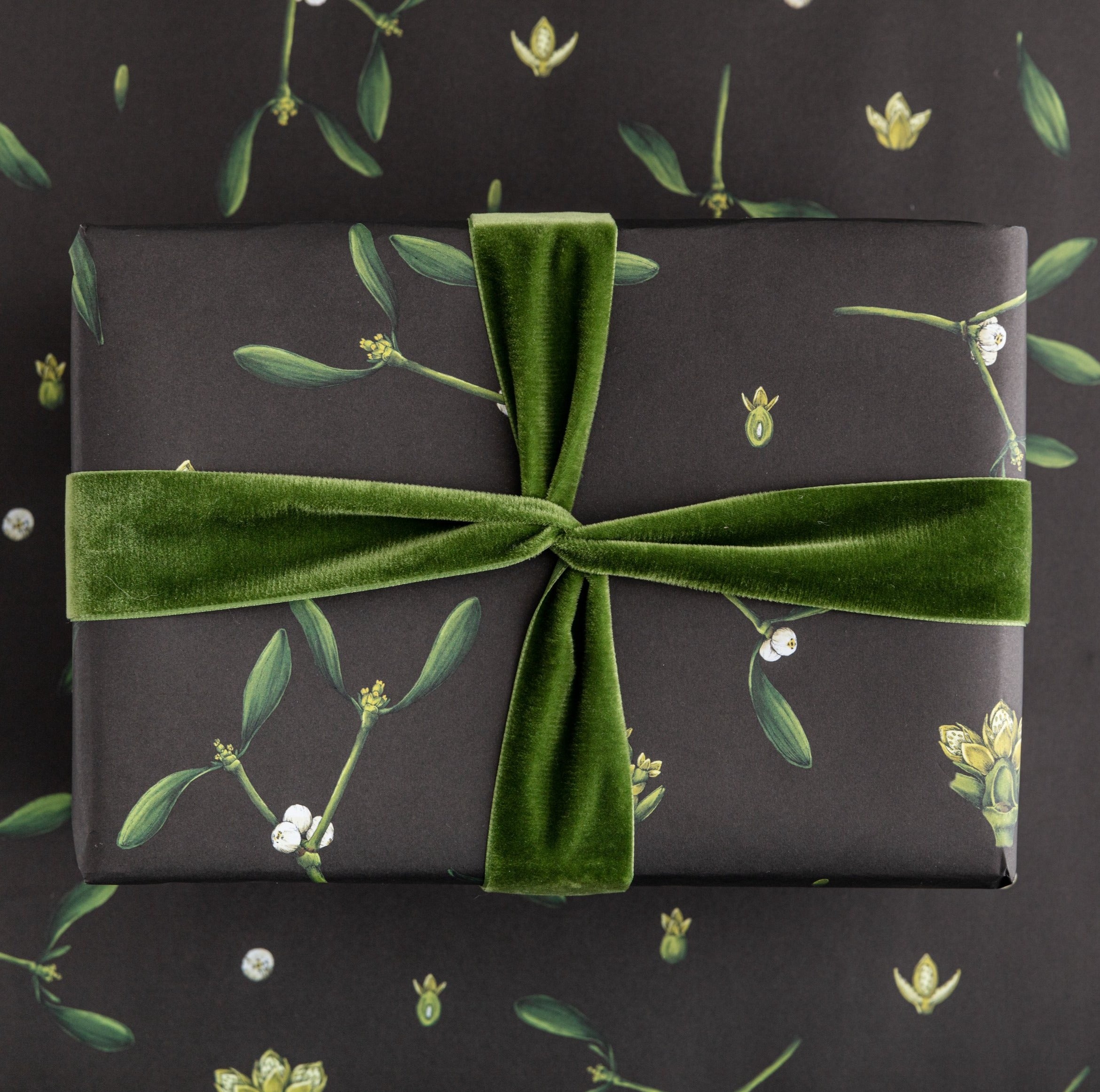 Christmas Nisse (Dark Green) Wrapping Paper by The Little Norwegian