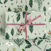 Load image into Gallery viewer, Berry Mix - Green Christmas Gift Wrap