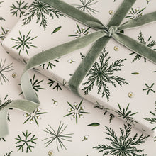 Load image into Gallery viewer, Festive Foliage - Ivory Christmas Gift Wrap