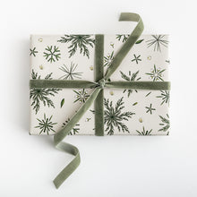 Load image into Gallery viewer, Festive Foliage - Ivory Christmas Gift Wrap