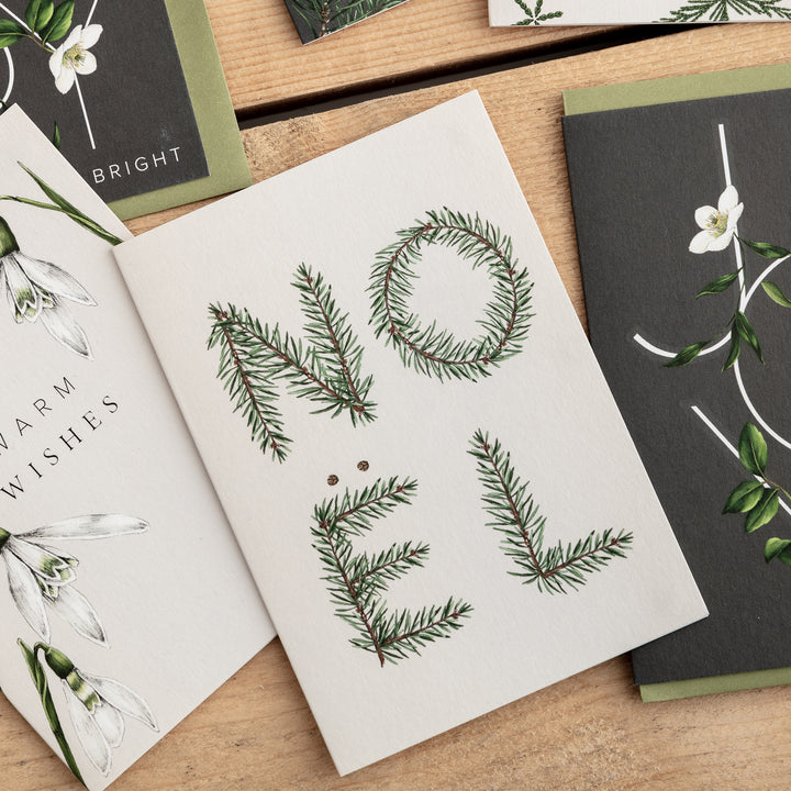 Festive Foliage - NOEL - Christmas Card