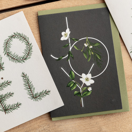 Festive Foliage - JOY - Christmas Card