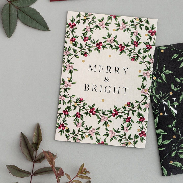 Merry Nouveau - Merry & Bright - Christmas Card