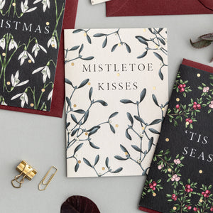 Merry Nouveau - Mistletoe Kisses - Christmas Card