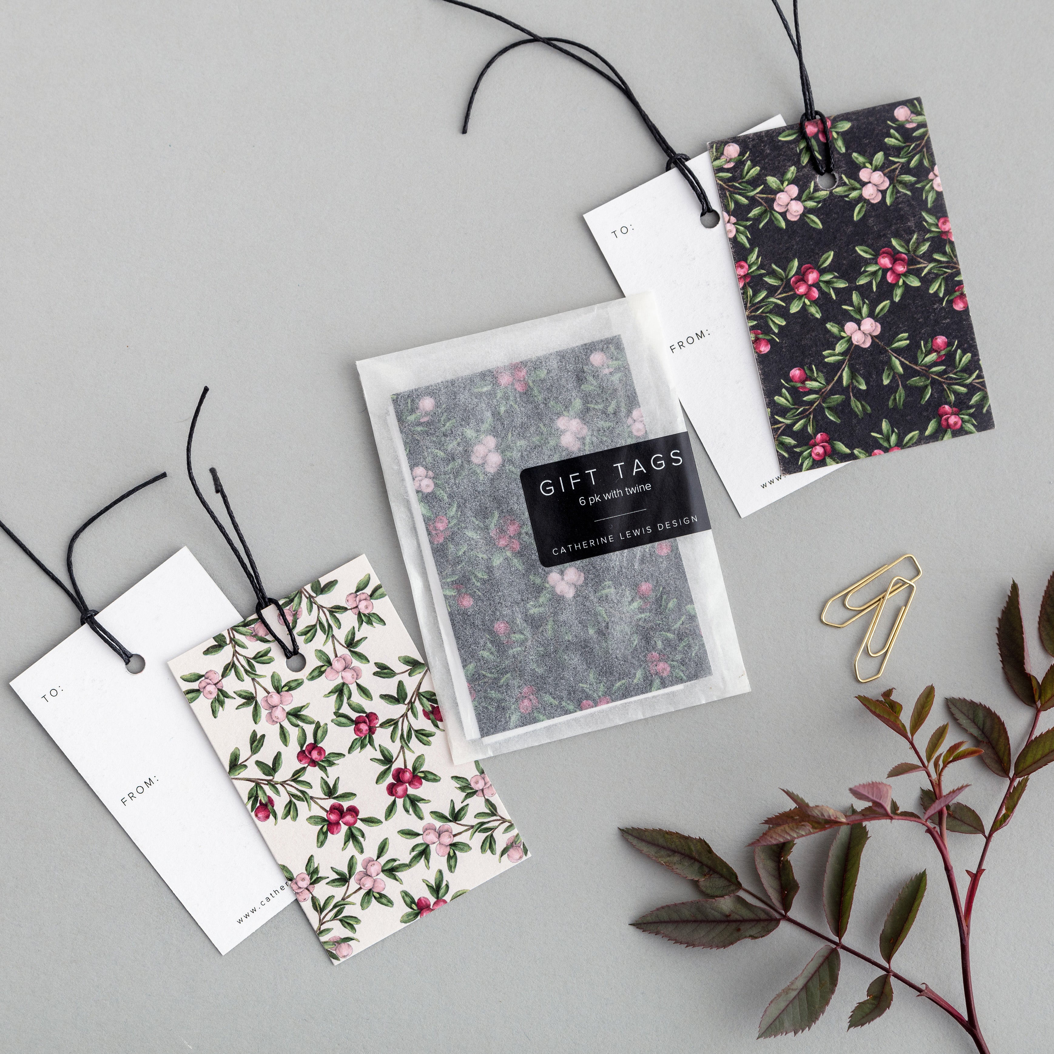 Christmas Gift Tags - Merry Nouveau Collection
