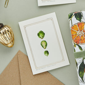Brussel Sprouts - 'The Botanist Archive : Festive Edition' - Card