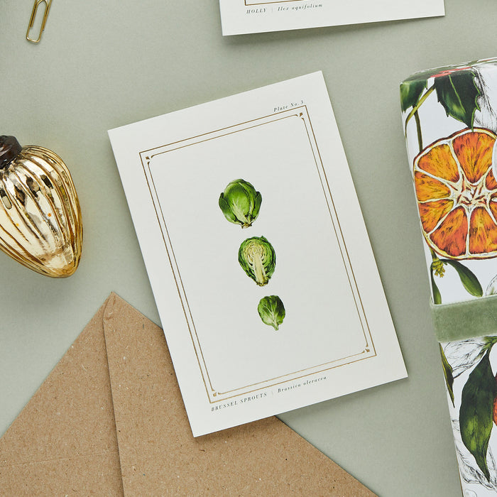 Brussel Sprouts - 'The Botanist Archive : Festive Edition' - Card