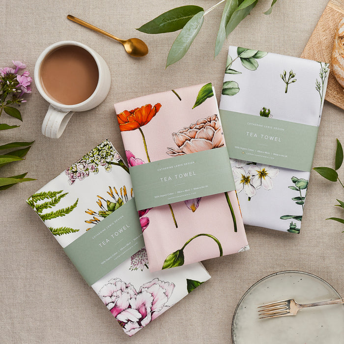 Tea Towel Trio - Summer Garden, Ethereal & Floral Brights