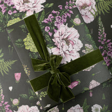 Load image into Gallery viewer, Velvet Ribbon per metre - Moss Green 36mm wide