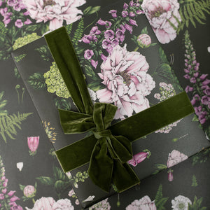 Summer Garden - Dark Green - Gift Wrap