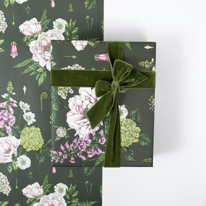Summer Garden - Dark Green - Gift Wrap
