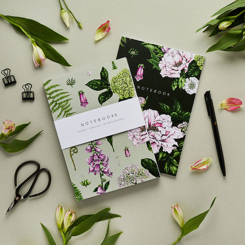'Summer Garden' Collection - A5 Set of 2 Notebooks