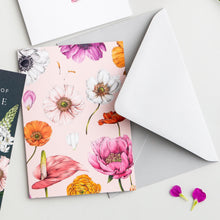 Load image into Gallery viewer, Floral Brights Pink Card
