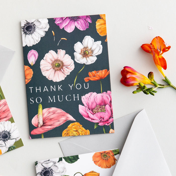 Floral Brights 'Thank You So Much' Card