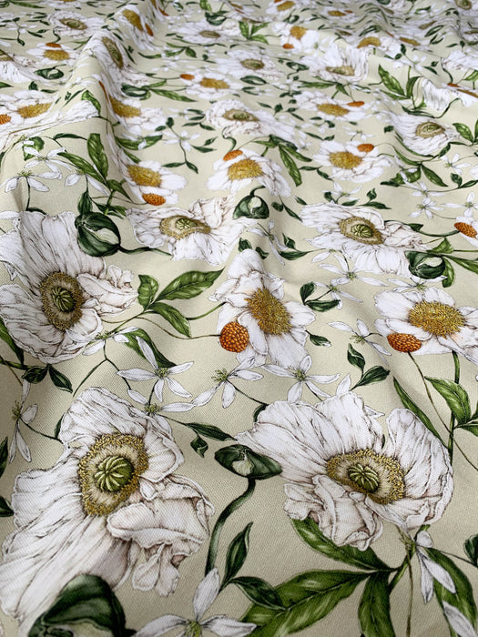 Spring Blossom Fabric - Green - 284cm (SALE 44)