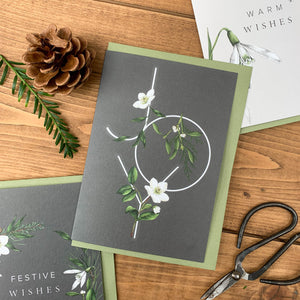 Festive Foliage - JOY - Christmas Card