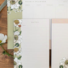Load image into Gallery viewer, Stationery Trio - Planner, Notepad &amp; List Pad Set - Spring Blossom