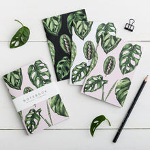 Load image into Gallery viewer, &#39;Houseplants&#39; Collection - A6 Set of 3 Notebooks