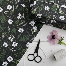 Load image into Gallery viewer, Wild Meadow - Black - Gift Wrap