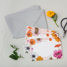 Load image into Gallery viewer, Floral Brights - Pack of 6 Notecards