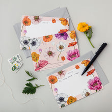 Load image into Gallery viewer, Floral Brights - Pack of 6 Notecards