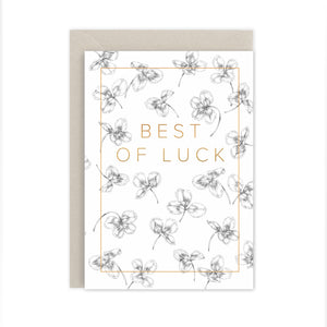 Natural Luxe 'Best of Luck' Card