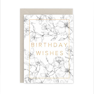 Natural Luxe 'Birthday Wishes' Card