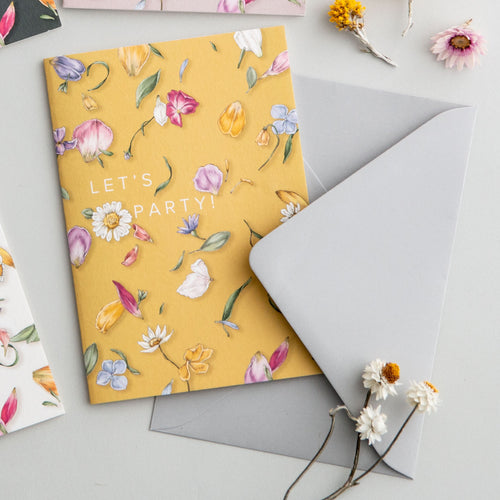 Petal Confetti 'Let's Party!' Card