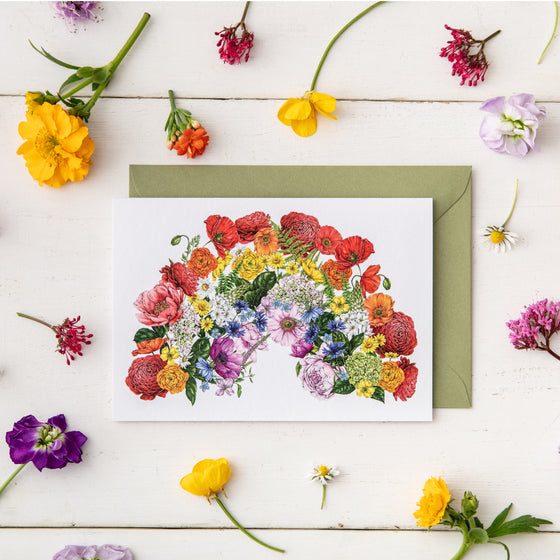 Botanical Rainbow - Greeting Card