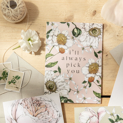 Spring Blossom 'I'll Always Pick You' Card