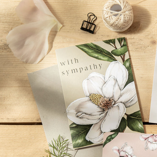 Spring Blossom 'With Sympathy' Card